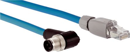 SICKSSL, 30m Cat5, Green RJ45 to Male M12 Male, Shielded Shielded, Terminated PVC Sheath [SSL-2J04-F30MZ / 6059450]; 285-4261