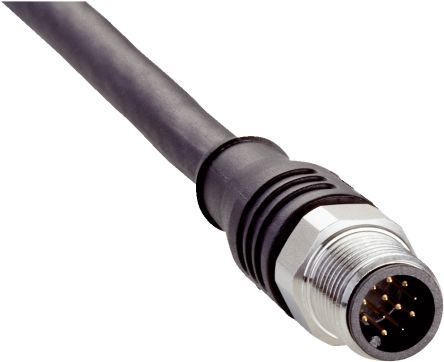 SICK Straight Male 12 way M12 to 12 way Connector & Cable, 5m [STL-1212-G05MACO]; 285-4280