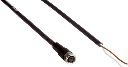 SICK Straight Female 3 way M8 to 3 way Unterminated Connector & Cable, 25m [T4000-DNA25C]; 285-4328