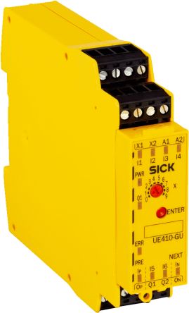 SICK UE410 Series Safety Controller, 4 Safety Inputs, 1 Safety Outputs, 24 V dc [UE410-GU3]; 285-4409