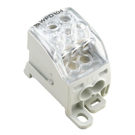 Weidmüller WPD Series Grey, 25mm², 1-Level, Screw Termination, ATEX, IECEx [1562000000]; 285-5157