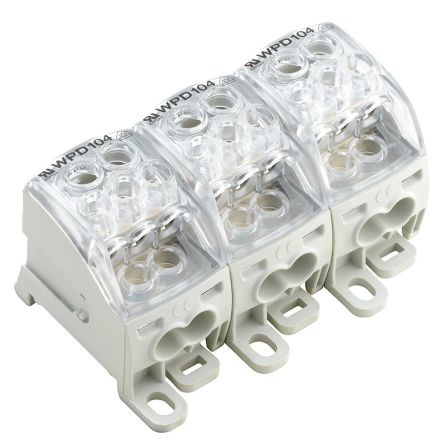 Weidmüller WPD Series Light Grey, 1-Level, Screw Termination, ATEX, IECEx [1562160000]; 285-5159