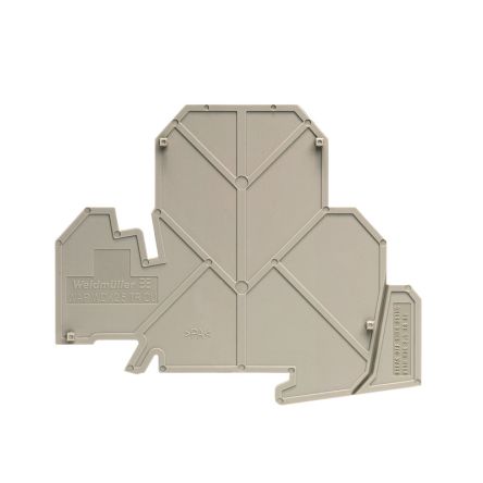 Weidmüller, WAP WDK 2.5N/TR-DU End Plate for use with  for use with Terminal Blocks [1839850000]; 285-5169