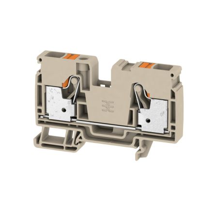 Weidmüller A2C Series Dark Beige, 10mm², 1-Level, Push In Termination, ATEX, IECEx [2490360000]; 285-5171