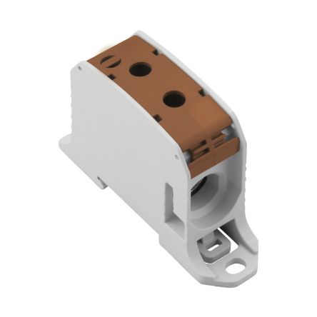Weidmüller WPD Series Brown, 95mm², 1-Level, Screw Termination, ATEX, IECEx [2502680000]; 285-5176