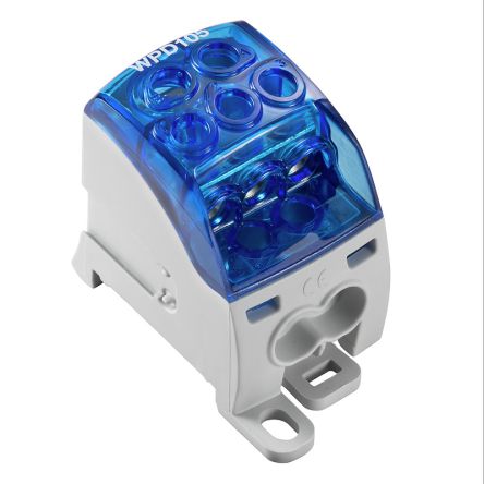 Weidmüller 2518540000 WPD Series Blue, 1-Level, Screw Termination, ATEX, IECEx [2518540000]; 285-5190