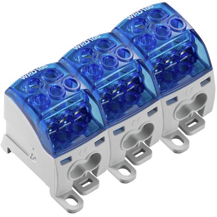 Weidmüller WPD Series Blue, 1-Level, Screw Termination, ATEX, IECEx [2521770000]; 285-5196