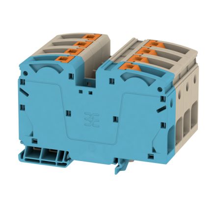 Weidmüller A2C Series Dark Beige, 35mm², 1-Level, Push In Termination, ATEX, IECEx [2552130000]; 285-5202