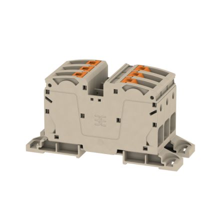 Weidmüller A2C Series Dark Beige, 35mm², 1-Level, Push In Termination, ATEX, IECEx [2552170000]; 285-5203