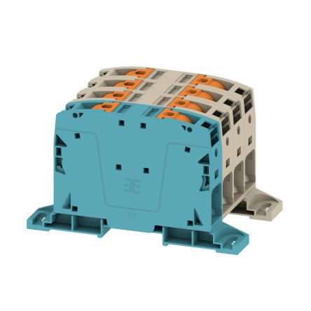 Weidmüller A2C Series Dark Beige, 50mm², 1-Level, Push In Termination, ATEX, IECEx [2663370000]; 285-5209