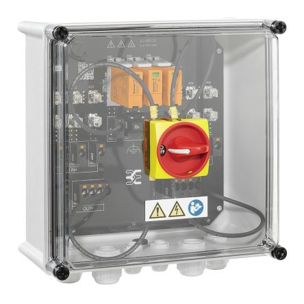 Weidmüller PVN Series Grey, Transparent Polycarbonate, Polyester Glass Fibre Reinforced Junction Box, IP65, 6 [2683050000]; 285-5213