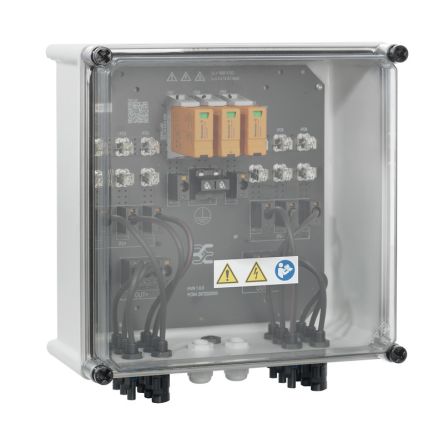 Weidmüller PVN Series Grey, Transparent Polycarbonate, Polyester Glass Fibre Reinforced Junction Box, IP65, 6 [2683070000]; 285-5215