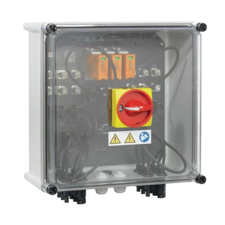 Weidmüller PVN Series Grey, Transparent Polycarbonate, Polyester Glass Fibre Reinforced Junction Box, IP65, 6 [2683090000]; 285-5217