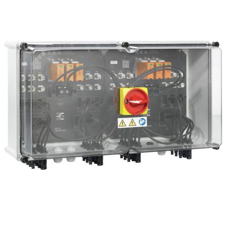 Weidmüller PVN Series Grey, Transparent Polycarbonate, Polyester Glass Fibre Reinforced Junction Box, IP65, 6 [2683100000]; 285-5218