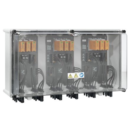 Weidmüller PVN Series Grey, Transparent Polycarbonate, Polyester Glass Fibre Reinforced Junction Box, IP65, 6 [2683190000]; 285-5226