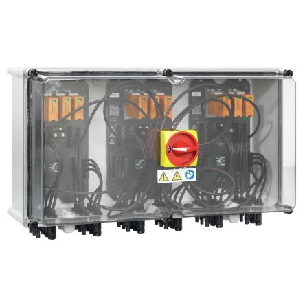 Weidmüller PVN Series Grey, Transparent Polycarbonate, Polyester Glass Fibre Reinforced Junction Box, IP65, 6 [2683220000]; 285-5229