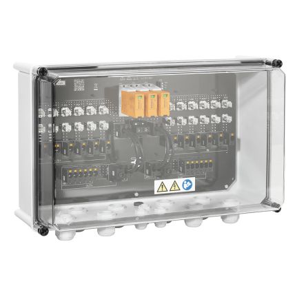 Weidmüller PVN Series Grey, Transparent Polycarbonate, Polyester Glass Fibre Reinforced Junction Box, IP65, 12 [2737520000]; 285-5281
