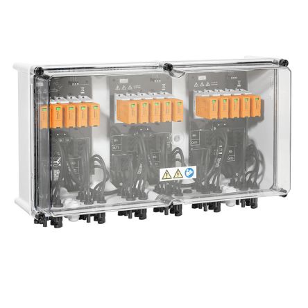 Weidmüller PVN Series Grey, Transparent Polycarbonate, Polyester Glass Fibre Reinforced Junction Box, IP65, 3 [2737620000]; 285-5285