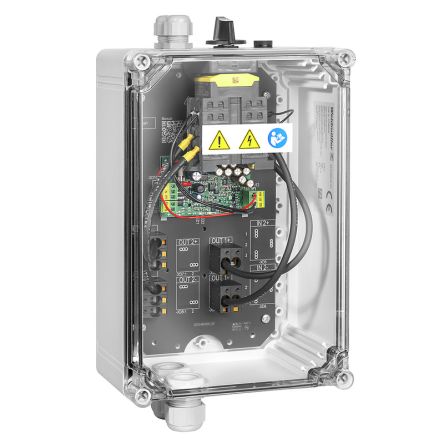 Weidmüller PVN Series Grey, Transparent Polycarbonate, Polyester Glass Fibre Reinforced Junction Box, IP65, 3 [2778850000]; 285-5302