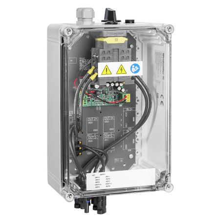 Weidmüller PVN Series Grey, Transparent Polycarbonate, Polyester Glass Fibre Reinforced Junction Box, IP65, 3 [2778860000]; 285-5303