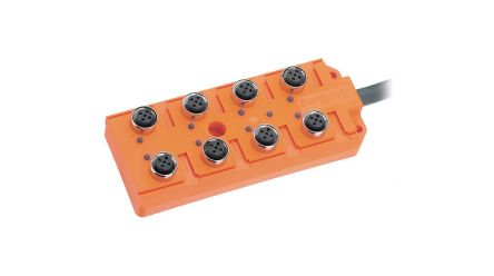 Lumberg Automation 111 Series Sensor Box, M12, 10m cable, 8 way, 8 port [11165]; 285-5325