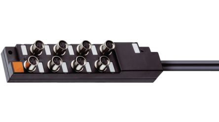 Lumberg Automation 653 Series Sensor Box, M8, 5m cable, 4 way, 4 port [65349]; 285-5338