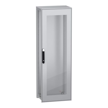 Schneider Electric PanelSeT SFN Series Galvanised Steel Single-Door-Door Floor Standing Enclosure, Glazed Door Door, [NSYSFN18640T]; 285-5520