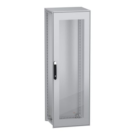 Schneider Electric PanelSeT SFN Series Galvanised Steel Single-Door-Door Floor Standing Enclosure, Glazed Door Door, [NSYSFN18650T]; 285-5524