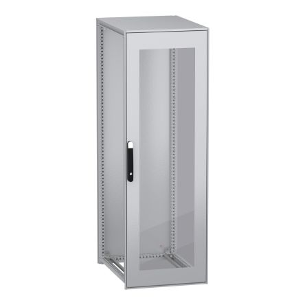 Schneider Electric PanelSeT SFN Series Galvanised Steel Single-Door-Door Floor Standing Enclosure, Glazed Door Door, [NSYSFN18680T]; 285-5527