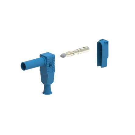 Electro PJP Blue Male Banana Plug, 4 mm Connector, Screw Termination, 20A, 1kV, Nickel Plating [1067/S-Bl]; 285-5932