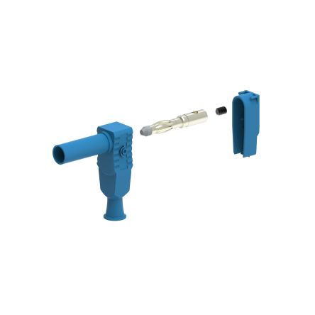 Electro PJP Blue Male Banana Plug, 4 mm Connector, Screw Termination, 20A, 1kV, Nickel Plating [1067-Bl]; 285-5933