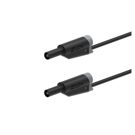 Electro PJP Plug, 12A, 1kV, Black, 1m Lead Length [2710-IEC-100N]; 285-5961