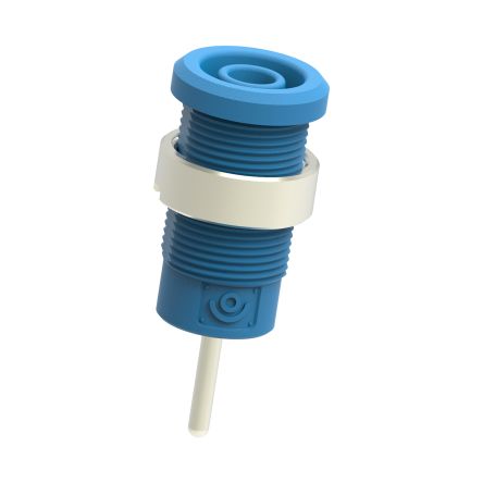 Electro PJP Blue Female Banana Socket, 4 mm Connector, Pin Termination, 36A, 1kV, Nickel Plating [3267-I-Bl]; 285-5964