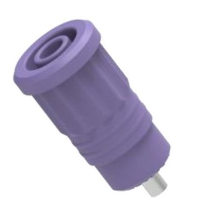 Electro PJP Blue Female Banana Socket, 4 mm Connector, Press Fit Termination, 25A, 1kV, Nickel Plating [3290-Bl]; 285-5973