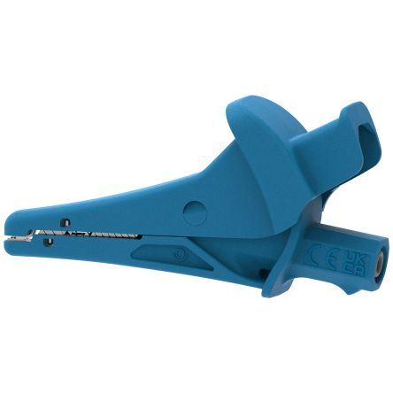 Electro PJP Alligator Clip Alligator Clip Connection, 20A, Blue [5104-IEC-BL]; 285-5988