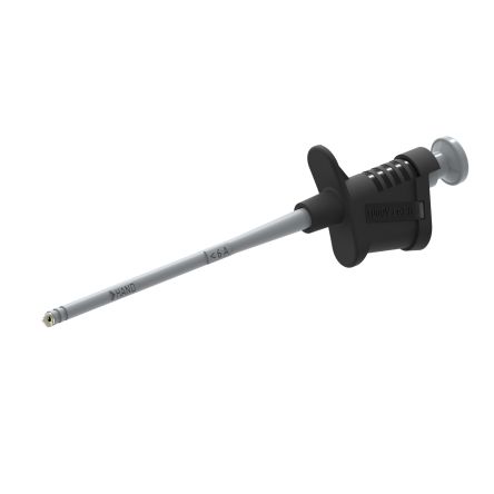 Electro PJP Black Hook Clip with , 6A, 1kV, 4mm Socket [6008-IEC-N]; 285-5990