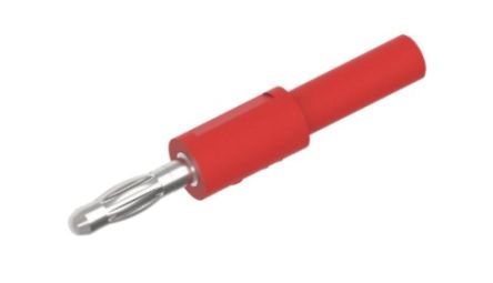 Electro PJP Red, Female to Male Banana adapter and Nickel Plated [Ada1057-R]; 285-5992