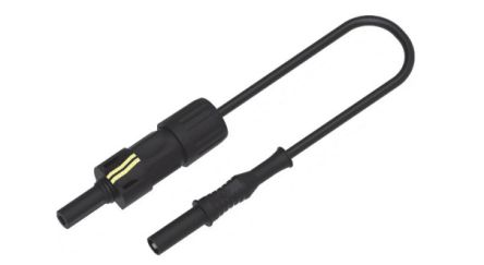 Electro PJP Test Leads, 40A, 1.5kV, Black, 100mm Lead Length [PVFG2317AuNi-100N]; 285-5998