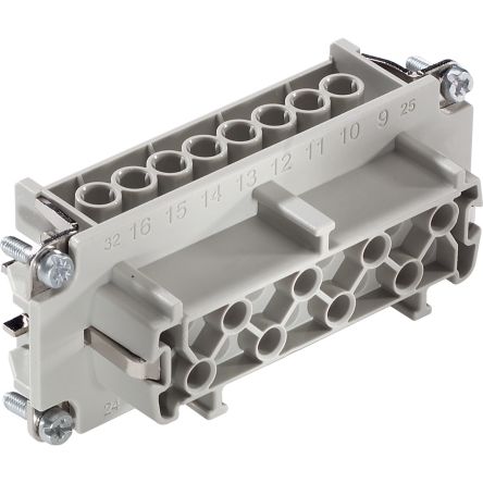 Lapp Connector, 16 Way, 16A, Female, H-BE 16, 500 V [10195100]; 285-6061
