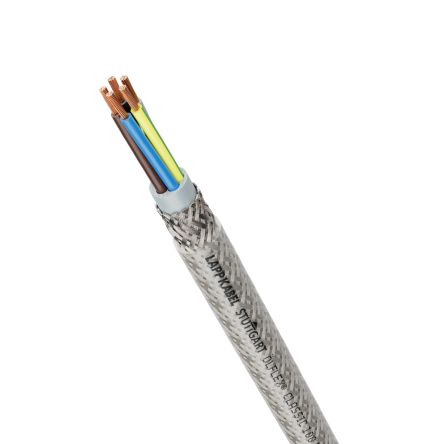 Lapp 35202 Control Cable, 7 Cores, 0.5 mm², CY, Screened, 1m, Grey PVC Sheath, 20 AWG [35202]; 285-6067