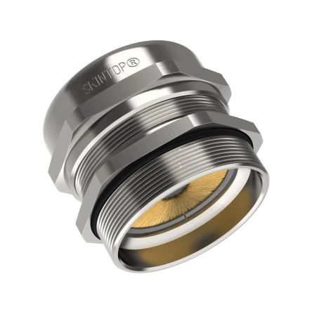 Lapp 5311 Series Silver Brass Cable Gland, M63 Thread, IP68, IP69 [53112681]; 285-6105