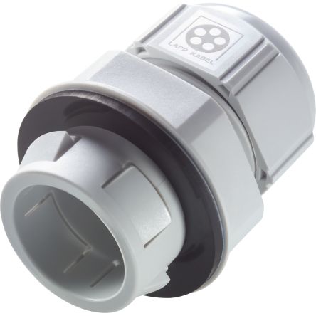Lapp 5311 Series Light Grey Polyamide Cable Gland, M20 Thread, IP68 [53112690]; 285-6107
