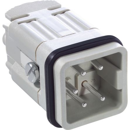 Lapp Connector, 5 Way, 23A, Male, H-A 4, 400 V [75009613]; 285-6159