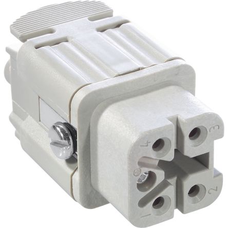 Lapp Connector, 5 Way, 23A, Female, H-A 4, 400 V [75009620]; 285-6162