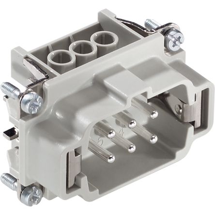 Lapp Connector, 7 Way, 16A, Male, H-BE 6, 500 V [75009636]; 285-6177