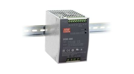MEAN WELL DDR DC-DC Converter, 12V dc/ 33.4A Output, 400W [DDR-480B-12]; 285-7328