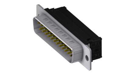 Deltron Connectors DTS 25 Way D-sub Connector Plug, 2.84mm Pitch [DTS25PFC/2-A]; 285-7395