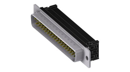Deltron Connectors DTS 37 Way D-sub Connector Plug, 2.84mm Pitch [DTS37PFC/2-A]; 285-7399