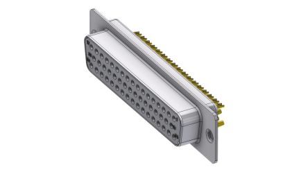 Deltron Connectors DTS 50 Way Solder Mount D-sub Connector Socket, 2.84mm Pitch [DTS50SZ/2]; 285-7403