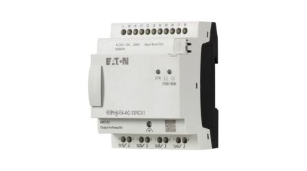 Eaton EasyE4 Series Control Relay for Use with PLCs, 100 → 240 V ac/dc Supply, Relay Output, 8-Input, Digital [EASY-E4-AC-12RCX1]; 285-7427